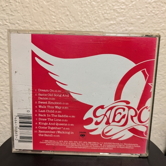 Columbia Aerosmith's Greatest Hits CD - Red and White - Picture 3 of 6